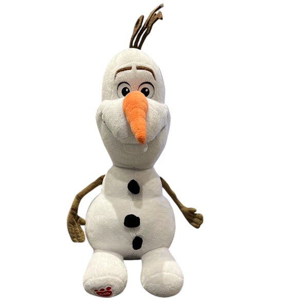 COPY - DISNEY BUILD A BEAR Plush Olaf Snowman Frozen Anna Elsa 15" Sitting Froz… - Picture 1 of 9